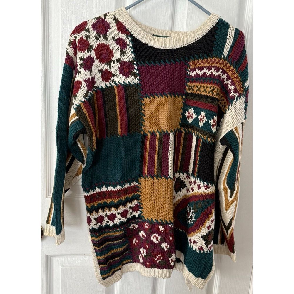 VTG Private Collection by Carolina Colours Woman's Sweater Large. Multicolor